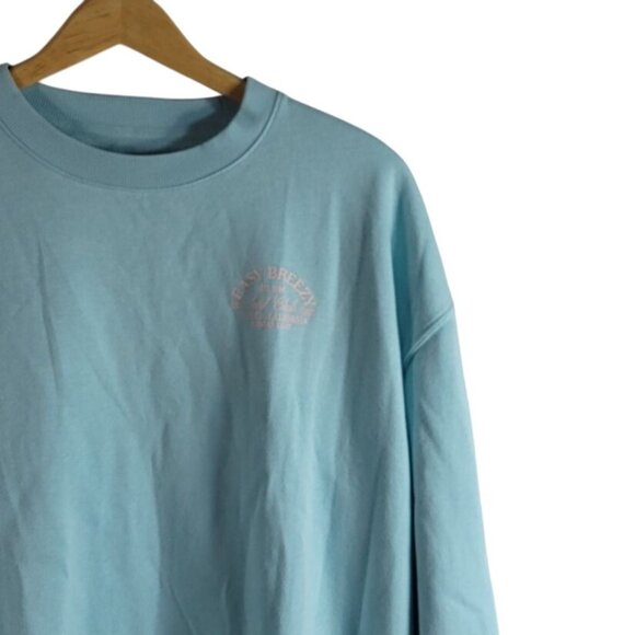 Old Navy SoComfy Sweatshirt Blue XS Pullover Long Sleeve Tunic Length Venice CA - Picture 2 of 8